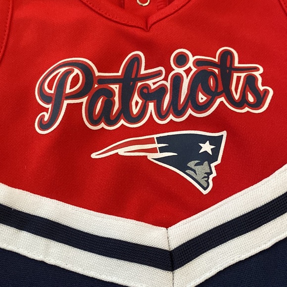 ❌SOLD❌NFL Trams Apparel Patriots Cheer Leader Dress❤️💙❤️ - Picture 4 of 10